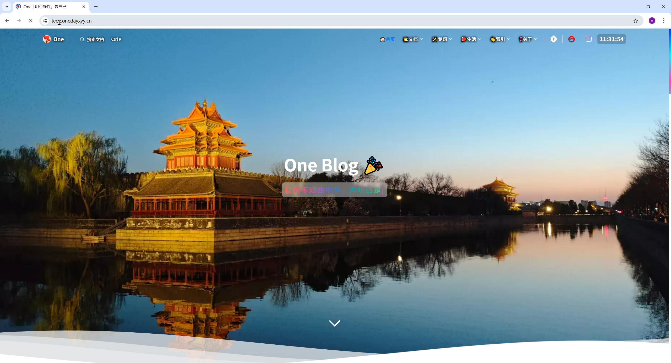 Teek博客首页截图 - 基于Vitepress搭建的技术博客